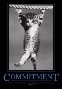 Success seems to be largely a matter of hanging on after others have let go.